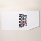 Patriottische Kabouter Verpleegster Vector Vintage Badhanddoek (Badhanddoek)