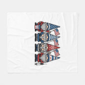 Patriottische Kabouter Verpleegster Vector Vintage Fleece Deken (Voorkant (Horizontaal))