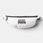 Patriottische Kabouter Verpleegster Vector Vintage Heuptasje (Liggend)