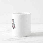 Patriottische Kabouter Verpleegster Vector Vintage Koffiemok (Center)