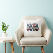Patriottische Kabouter Verpleegster Vector Vintage Kussen (Stoel)