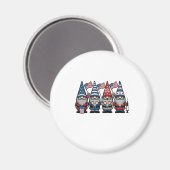 Patriottische Kabouter Verpleegster Vector Vintage Magneet (Voorkant / Achterkant)