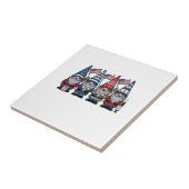 Patriottische Kabouter Verpleegster Vector Vintage Tegeltje (Zijkant)
