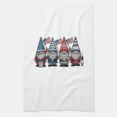 Patriottische Kabouter Verpleegster Vector Vintage Theedoek (Verticaal)