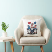 Patriottische Kabouter Vintage Gravure Vector Desi Kussen (Stoel)
