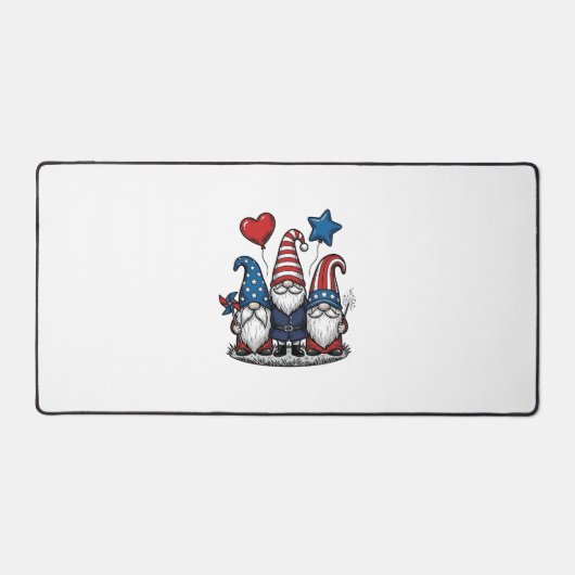 Patriottische Kabouter Vintage Gravure Vectorontwe Bureaumat (Voorkant)