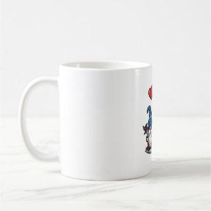 Patriottische Kabouter Vintage Gravure Vectorontwe Koffiemok
