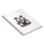 Patriottische Kabouter Vintage Gravure Vectorontwe Notitieboek (Rechterzijde)
