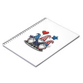 Patriottische Kabouter Vintage Gravure Vectorontwe Notitieboek (Linkerzijde)