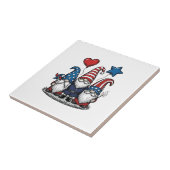Patriottische Kabouter Vintage Gravure Vectorontwe Tegeltje (Zijkant)