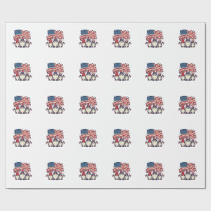 Patriottische Kabouter Vlag Vintage Gravure Ontwer Cadeaupapier