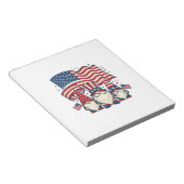 Patriottische Kabouter Vlag Vintage Gravure Ontwer Notitieblok (Schuin)
