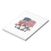 Patriottische Kabouter Vlag Vintage Gravure Ontwer Notitieblok (Linkerzijde)