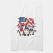 Patriottische Kabouter Vlag Vintage Gravure Ontwer Theedoek (Verticaal)