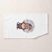 Patriottische Kabouter Vuurwerk Vintage Vector Ont Handdoek (Handdoek)