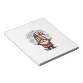 Patriottische kabouter vuurwerk vintage vector ont notitieblok (Schuin)