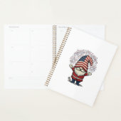 Patriottische kabouter vuurwerk vintage vector ont planner (Display)