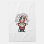 Patriottische Kabouter Vuurwerk Vintage Vector Ont Theedoek (Verticaal)