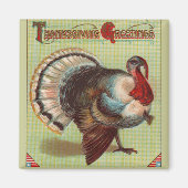 Patriottische kalkoenmagneet magneet (Voorkant)