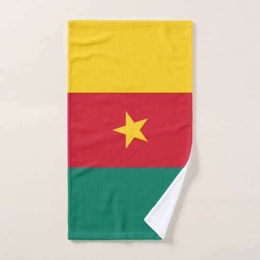 Patriottische Kameroense vlag Bad Handdoek (Handdoek)