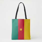 Patriottische Kameroense vlag Canvas tas (Voorkant)