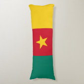 Patriottische Kameroense vlag Lichaamskussen (Voorkant Verticaal)