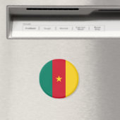 Patriottische Kameroense vlag Magneet (Insitu (Vaatwasser))