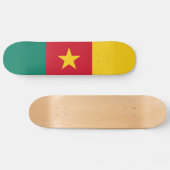 Patriottische Kameroense vlag Persoonlijk Skateboard (Horizontaal)