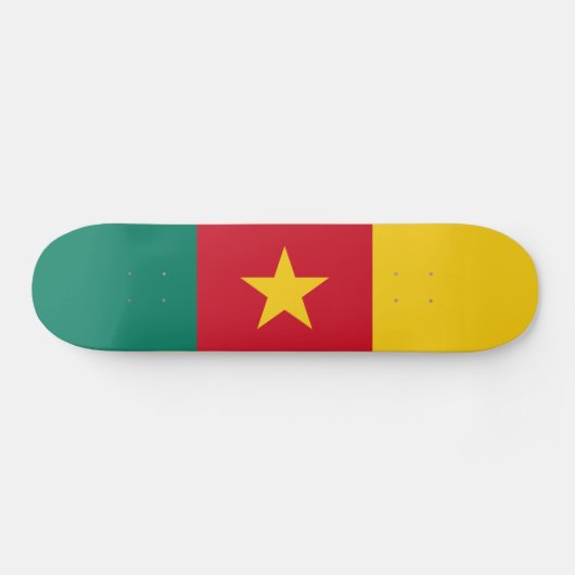 Patriottische Kameroense vlag Persoonlijk Skateboard (Horizontaal)