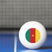 Patriottische Kameroense vlag Pingpongbal (Net)