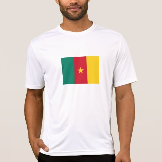 Patriottische Kameroense vlag T-shirt (Voorkant)