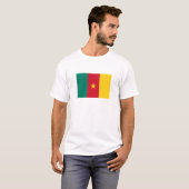Patriottische Kameroense vlag T-shirt (Voorkant volledig)