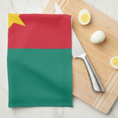 Patriottische Kameroense vlag Theedoek (Quarter Fold)