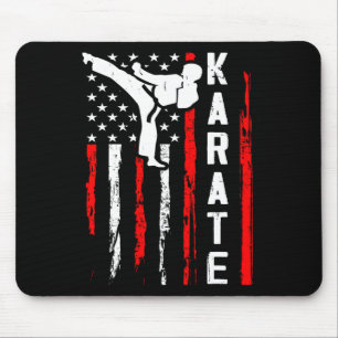 Patriottische Karate Martial Arts VS Vlag Zwarte B Muismat