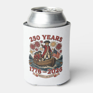 Patriottische Kat 250e Amerika Verjaardag 1776-202 Blikjeskoeler