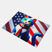 patriottische kat deurmat (Schuin)