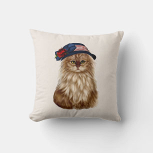 Patriottische kat goot Pillow Kussen