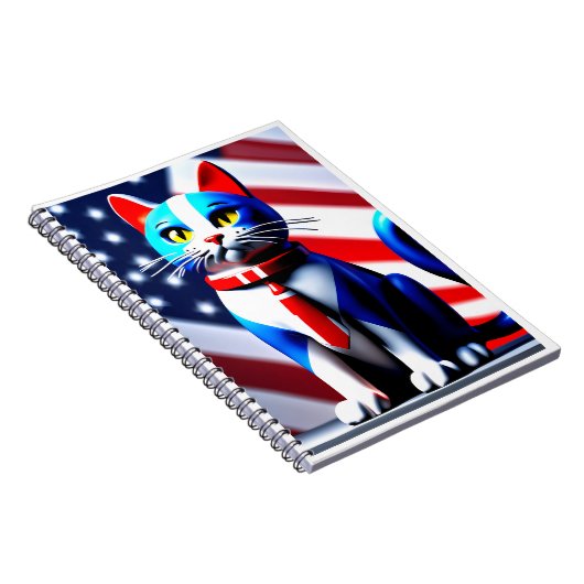 patriottische kat notitieboek (Rechterzijde)