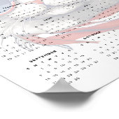 Patriottische Kat Rood Wit Blauw Sjaal 2025 Kalend Poster (Hoek)