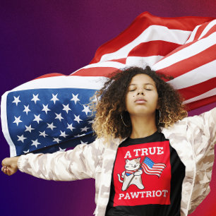 PATRIOTTISCHE KAT T-SHIRTS, EEN ECHTE PATRIOT T-SHIRT