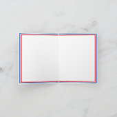 Patriottische kat van onbekende afkomst feestdagen kaart (Binnen)