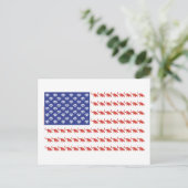 Patriottische kat/Verenigde Staten Briefkaart (Staand voorkant)