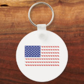 Patriottische kat/Verenigde Staten Sleutelhanger (Voorkant)