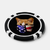 Patriottische kat Verenigde Staten Vlag Poker Chips (Enkel)