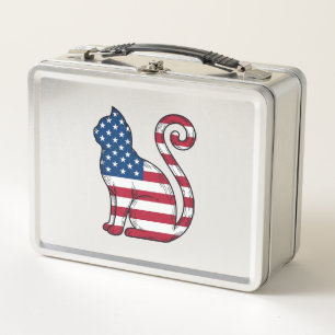 Patriottische kat vintage gravure vector ontwerp_1