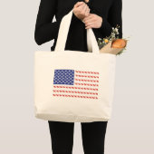 Patriottische Kat/VS Grote Tote Bag (Voorkant (product))