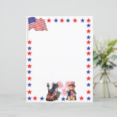 Patriottische katten - Lady Liberty en Oom Sam (Staand voorkant)