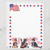 Patriottische katten - Lady Liberty en Oom Sam (Achterkant)