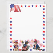 Patriottische katten - Lady Liberty en Oom Sam (Voorkant)