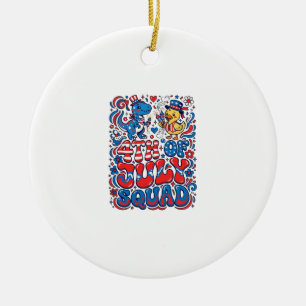 Patriottische Kawaii Dinosaurus Beste Stiefvader O Keramisch Ornament